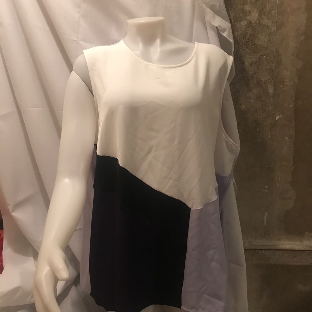 NWT Sz 1x Calvin Klein colorblock  tank